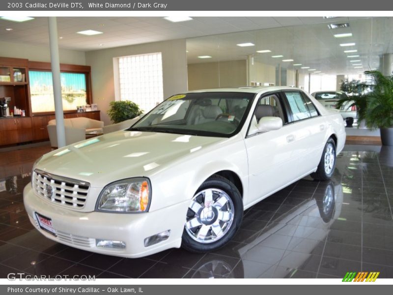 White Diamond / Dark Gray 2003 Cadillac DeVille DTS
