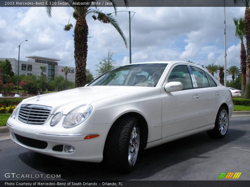 Alabaster White / Java 2003 Mercedes-Benz E 320 Sedan