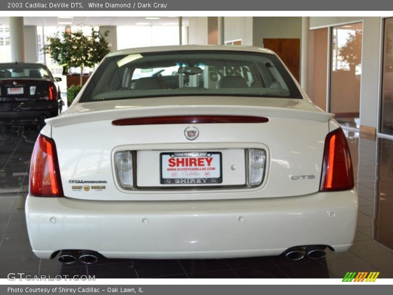 White Diamond / Dark Gray 2003 Cadillac DeVille DTS