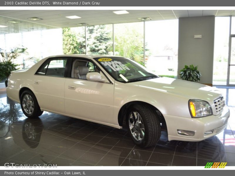 White Diamond / Dark Gray 2003 Cadillac DeVille DTS