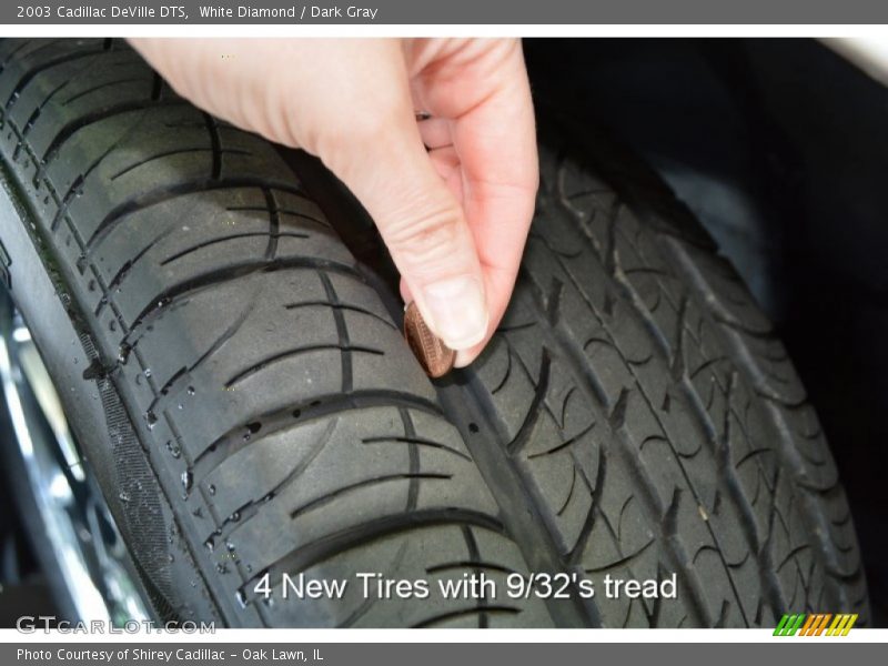 White Diamond / Dark Gray 2003 Cadillac DeVille DTS