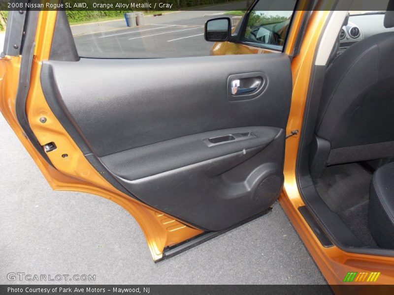 Orange Alloy Metallic / Gray 2008 Nissan Rogue SL AWD