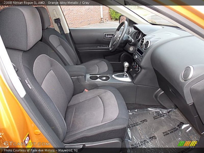 Orange Alloy Metallic / Gray 2008 Nissan Rogue SL AWD