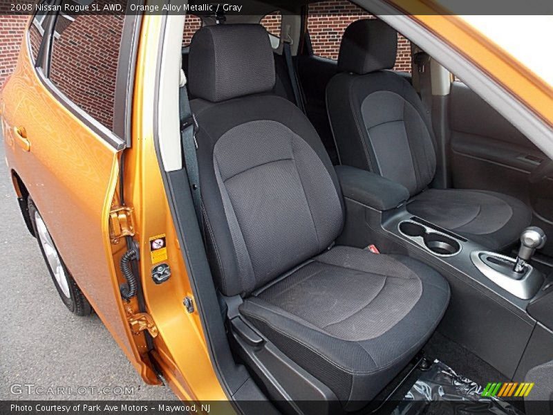 Orange Alloy Metallic / Gray 2008 Nissan Rogue SL AWD