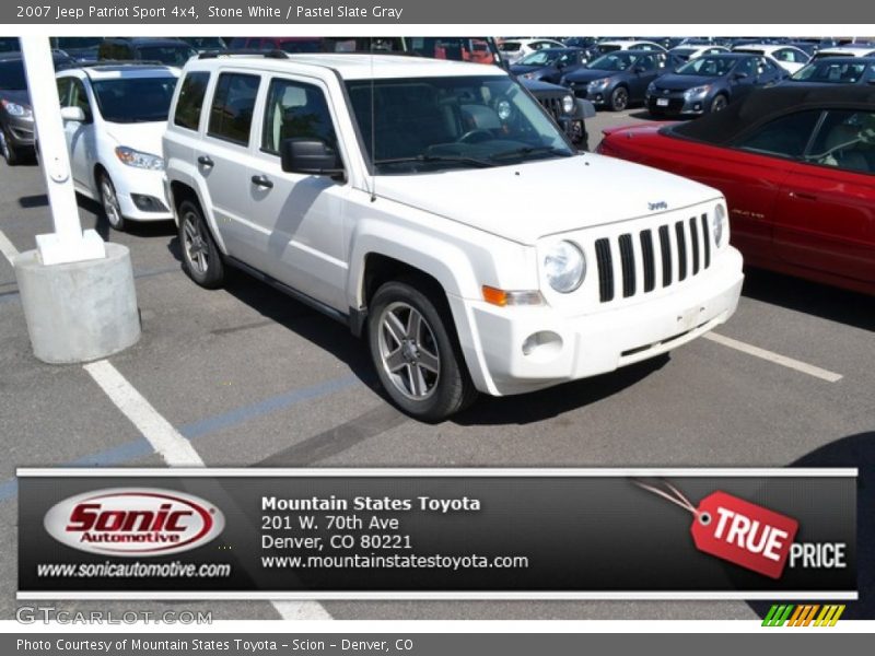 Stone White / Pastel Slate Gray 2007 Jeep Patriot Sport 4x4