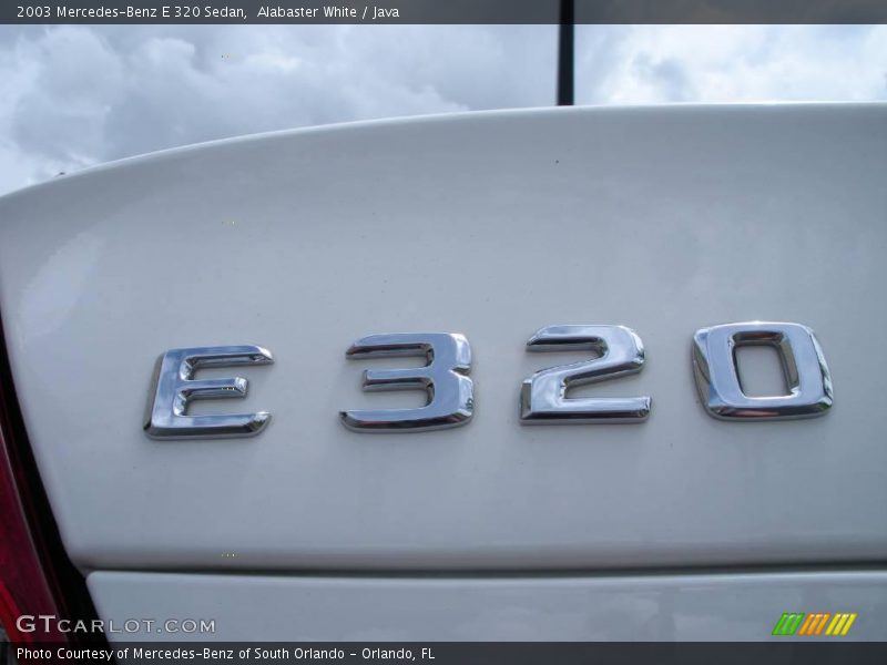 Alabaster White / Java 2003 Mercedes-Benz E 320 Sedan