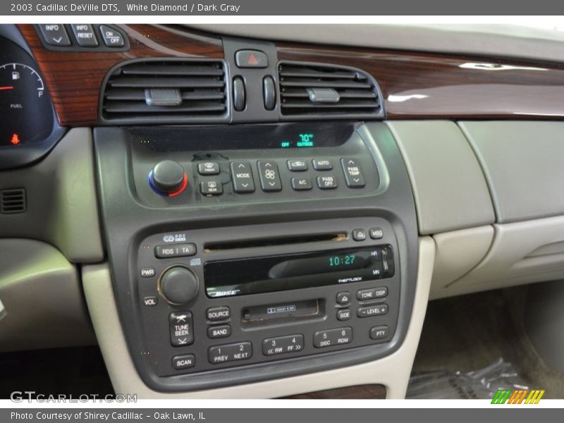 White Diamond / Dark Gray 2003 Cadillac DeVille DTS