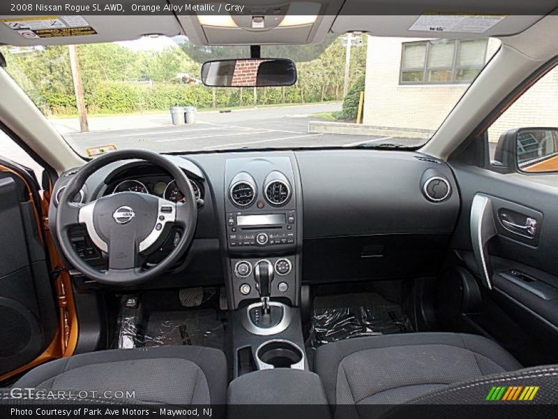 Orange Alloy Metallic / Gray 2008 Nissan Rogue SL AWD