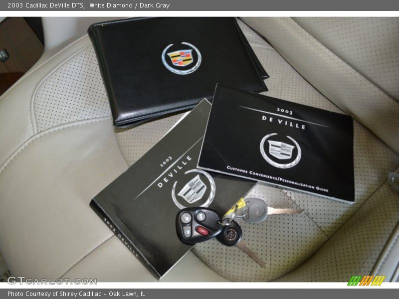 White Diamond / Dark Gray 2003 Cadillac DeVille DTS