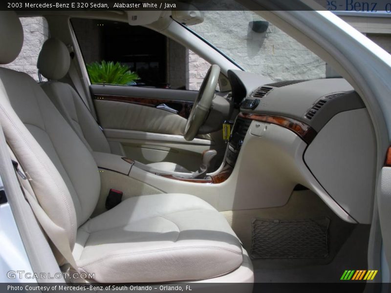 Alabaster White / Java 2003 Mercedes-Benz E 320 Sedan