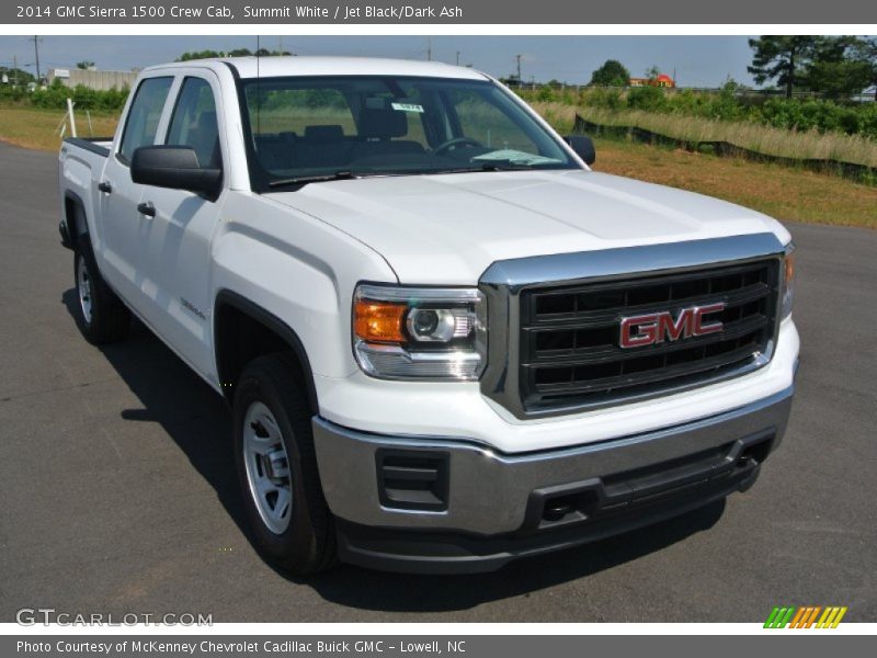 Summit White / Jet Black/Dark Ash 2014 GMC Sierra 1500 Crew Cab