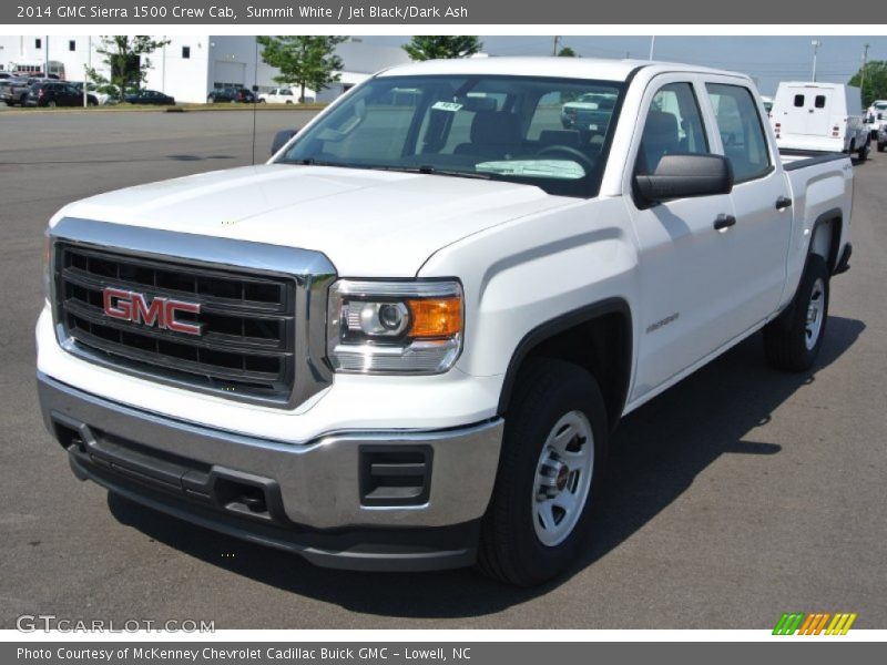 Summit White / Jet Black/Dark Ash 2014 GMC Sierra 1500 Crew Cab