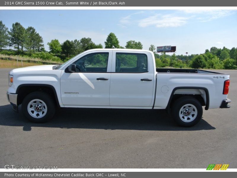 Summit White / Jet Black/Dark Ash 2014 GMC Sierra 1500 Crew Cab