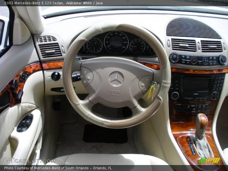 Alabaster White / Java 2003 Mercedes-Benz E 320 Sedan