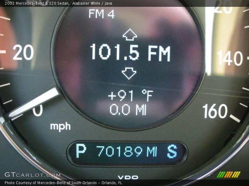 Alabaster White / Java 2003 Mercedes-Benz E 320 Sedan