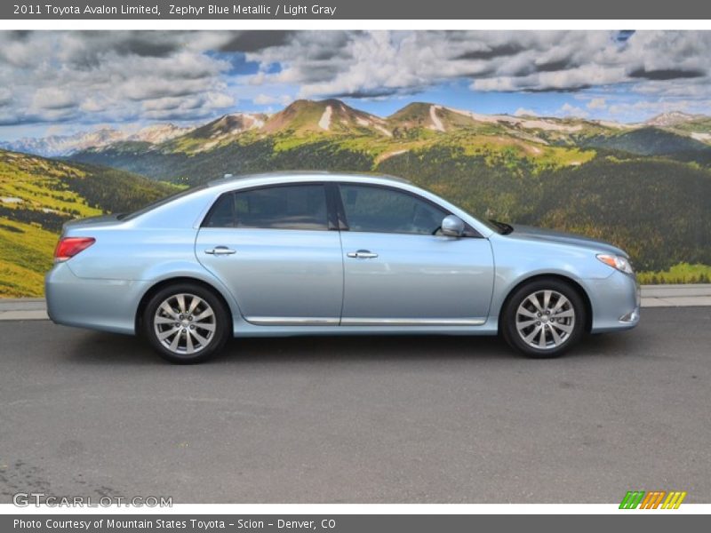 Zephyr Blue Metallic / Light Gray 2011 Toyota Avalon Limited