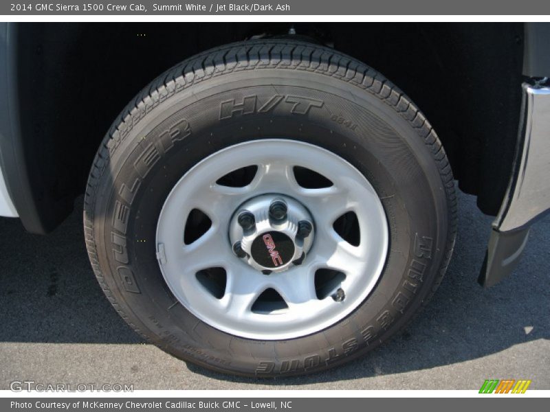 Summit White / Jet Black/Dark Ash 2014 GMC Sierra 1500 Crew Cab