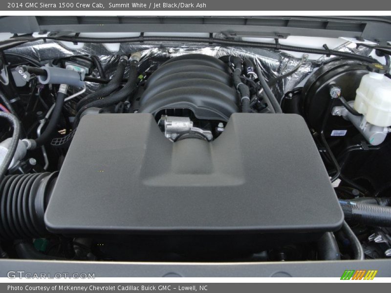 Summit White / Jet Black/Dark Ash 2014 GMC Sierra 1500 Crew Cab