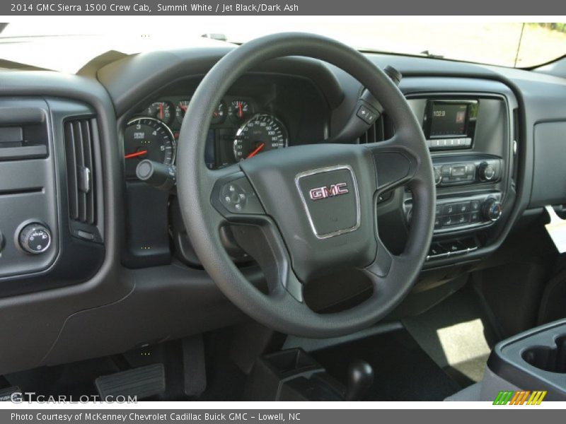 Summit White / Jet Black/Dark Ash 2014 GMC Sierra 1500 Crew Cab