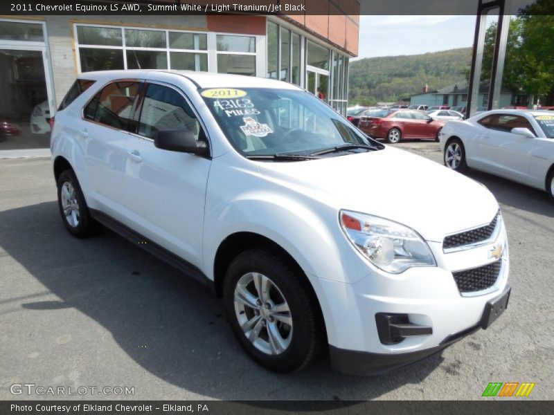 Summit White / Light Titanium/Jet Black 2011 Chevrolet Equinox LS AWD