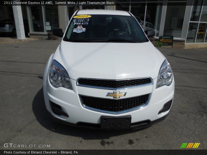 Summit White / Light Titanium/Jet Black 2011 Chevrolet Equinox LS AWD