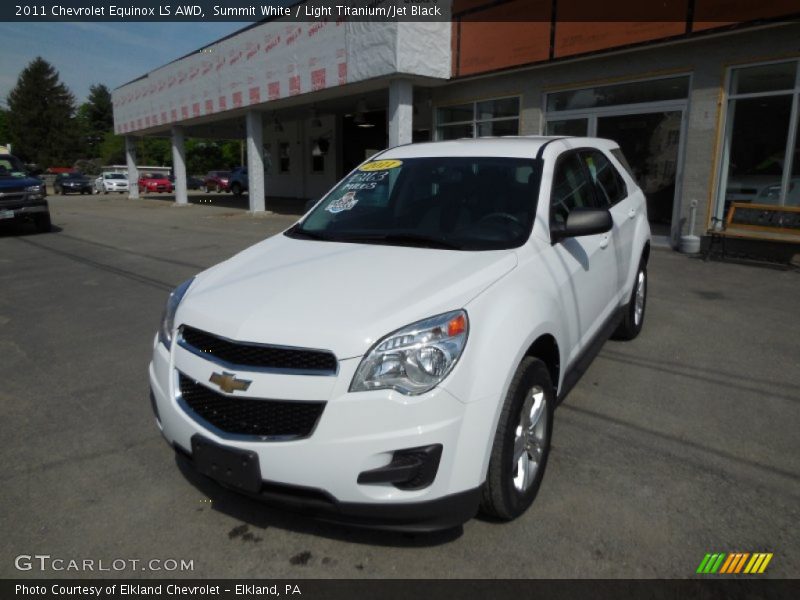 Summit White / Light Titanium/Jet Black 2011 Chevrolet Equinox LS AWD