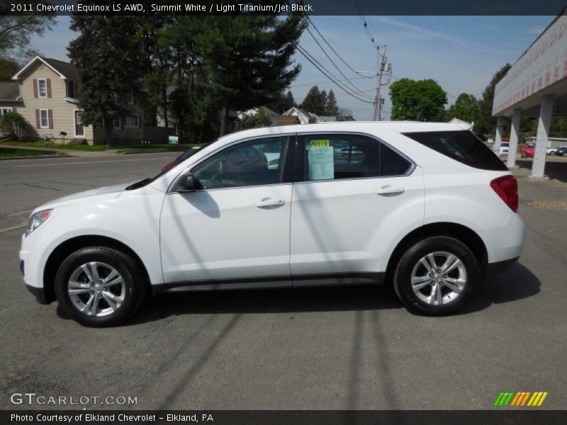 Summit White / Light Titanium/Jet Black 2011 Chevrolet Equinox LS AWD