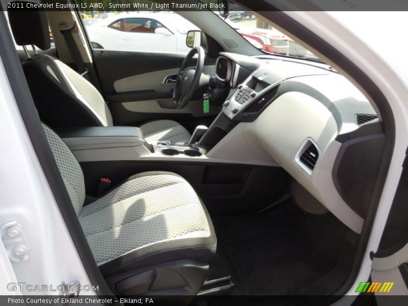 Summit White / Light Titanium/Jet Black 2011 Chevrolet Equinox LS AWD