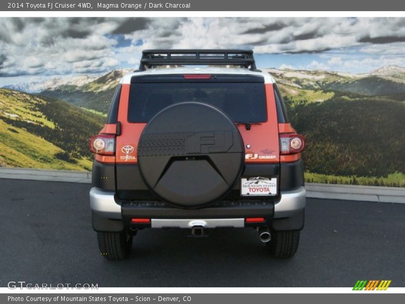Magma Orange / Dark Charcoal 2014 Toyota FJ Cruiser 4WD