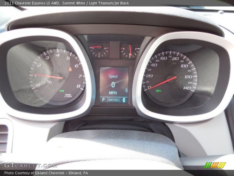Summit White / Light Titanium/Jet Black 2011 Chevrolet Equinox LS AWD