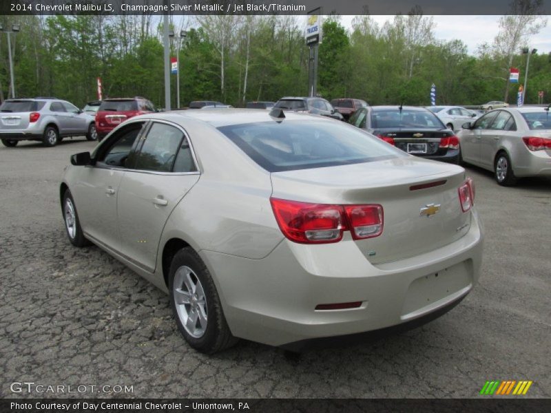 Champagne Silver Metallic / Jet Black/Titanium 2014 Chevrolet Malibu LS