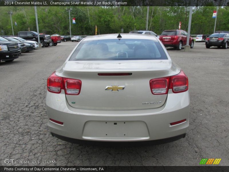 Champagne Silver Metallic / Jet Black/Titanium 2014 Chevrolet Malibu LS