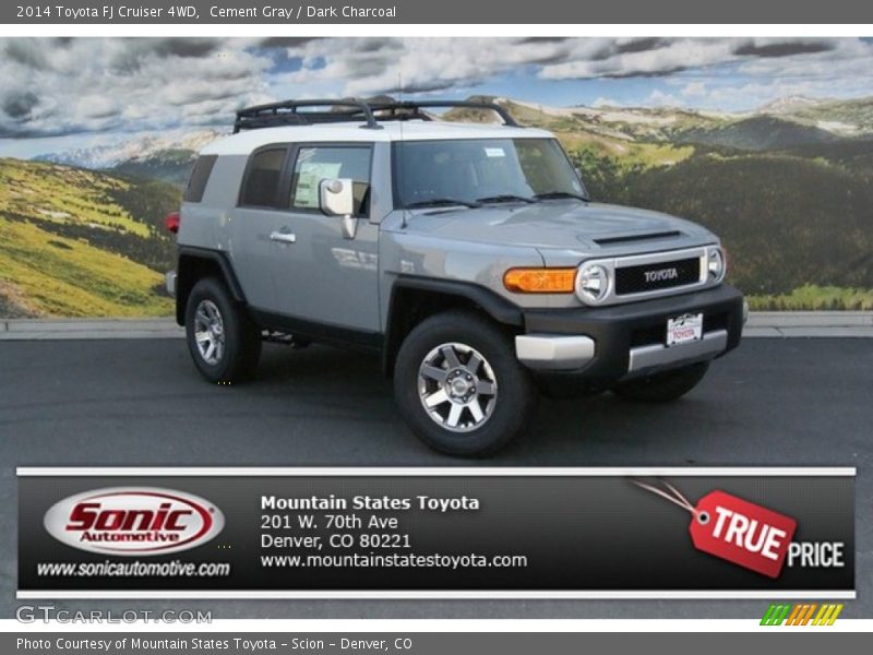 Cement Gray / Dark Charcoal 2014 Toyota FJ Cruiser 4WD