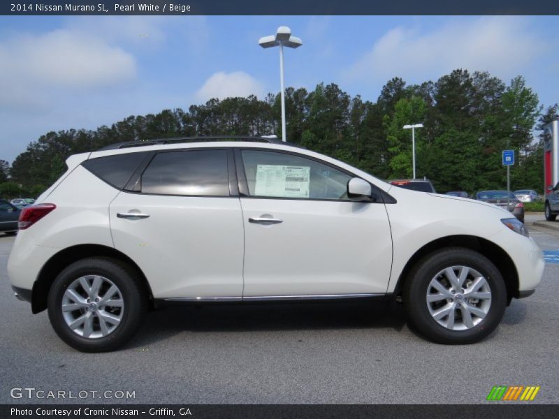 Pearl White / Beige 2014 Nissan Murano SL