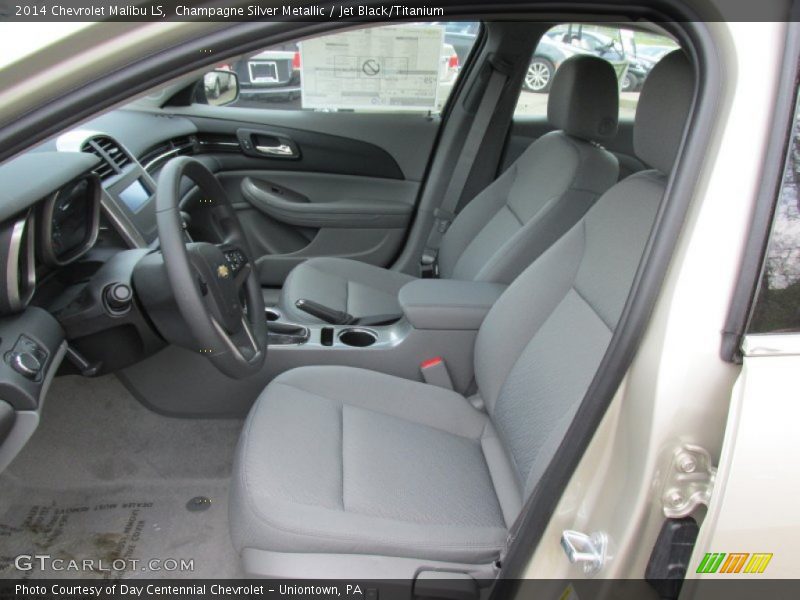 Champagne Silver Metallic / Jet Black/Titanium 2014 Chevrolet Malibu LS