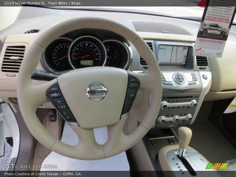 Pearl White / Beige 2014 Nissan Murano SL