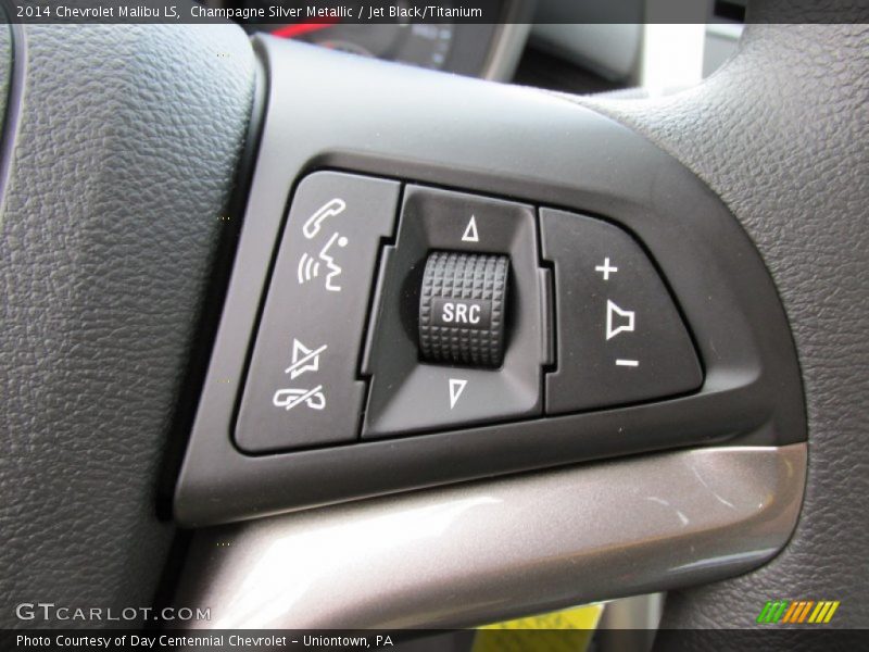 Champagne Silver Metallic / Jet Black/Titanium 2014 Chevrolet Malibu LS