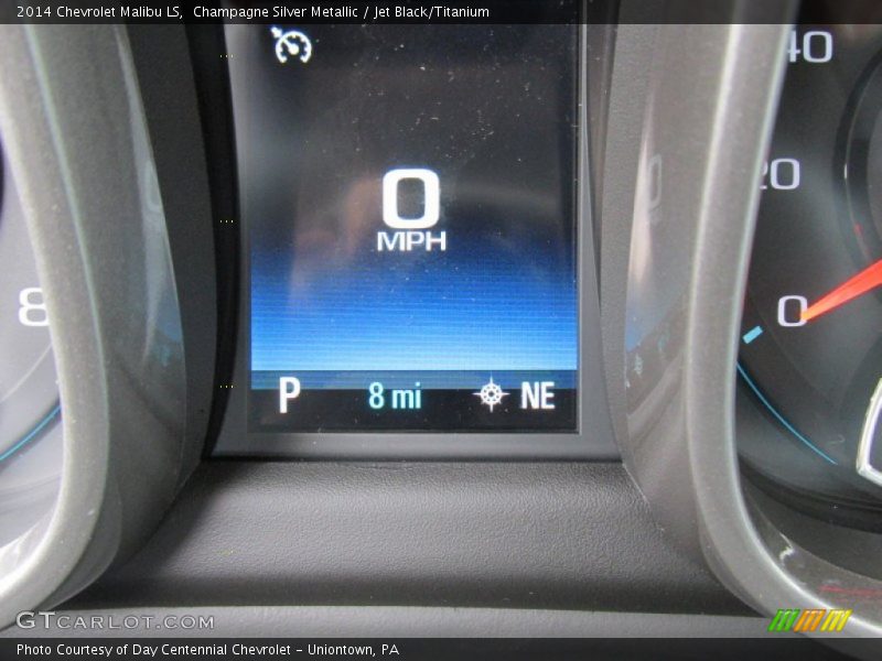 Champagne Silver Metallic / Jet Black/Titanium 2014 Chevrolet Malibu LS
