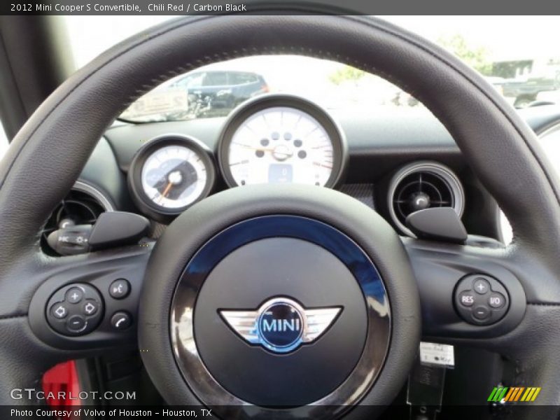 Chili Red / Carbon Black 2012 Mini Cooper S Convertible