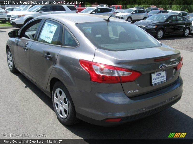 Sterling Gray / Charcoal Black 2014 Ford Focus S Sedan