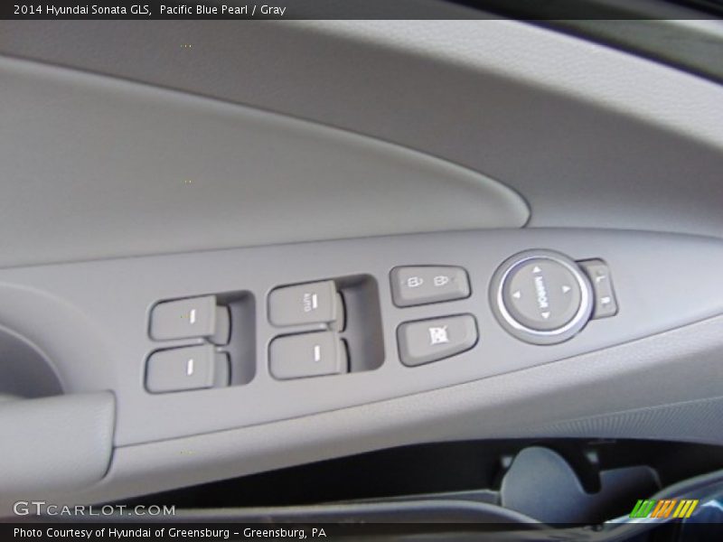 Pacific Blue Pearl / Gray 2014 Hyundai Sonata GLS