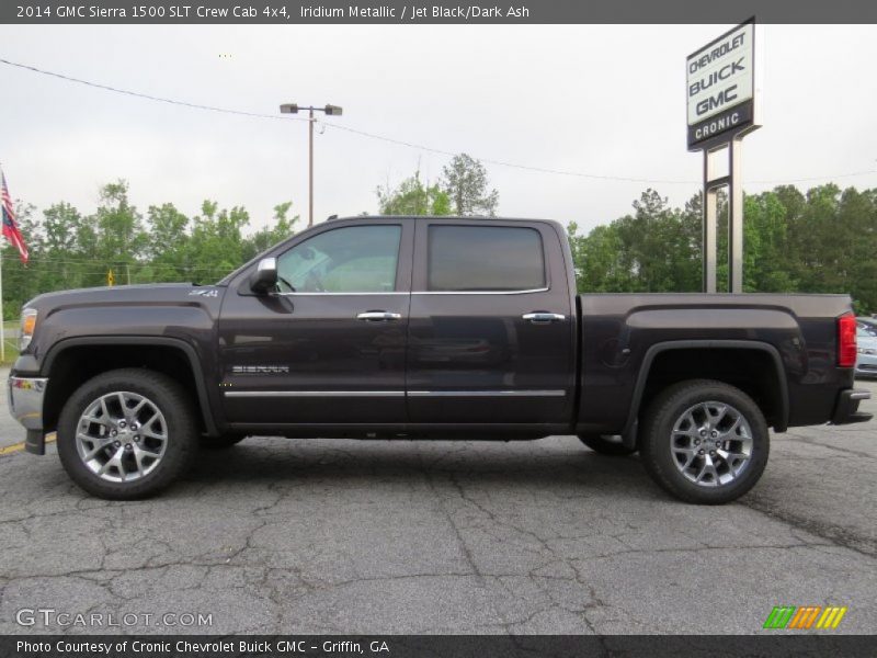 Iridium Metallic / Jet Black/Dark Ash 2014 GMC Sierra 1500 SLT Crew Cab 4x4