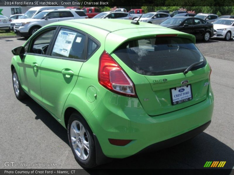 Green Envy / Charcoal Black 2014 Ford Fiesta SE Hatchback