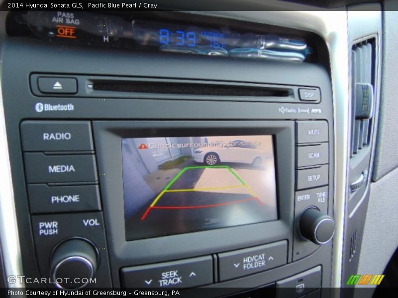 Pacific Blue Pearl / Gray 2014 Hyundai Sonata GLS