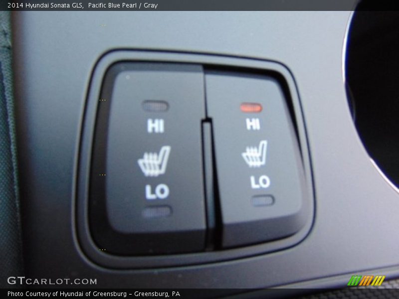 Pacific Blue Pearl / Gray 2014 Hyundai Sonata GLS