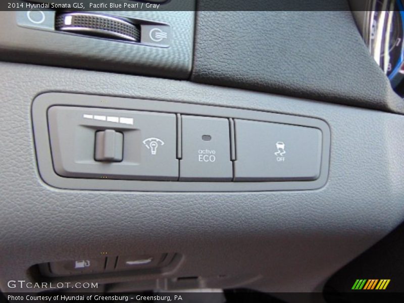 Pacific Blue Pearl / Gray 2014 Hyundai Sonata GLS