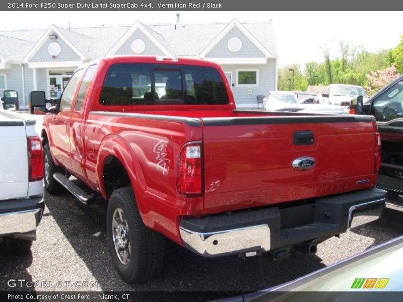 Vermillion Red / Black 2014 Ford F250 Super Duty Lariat SuperCab 4x4