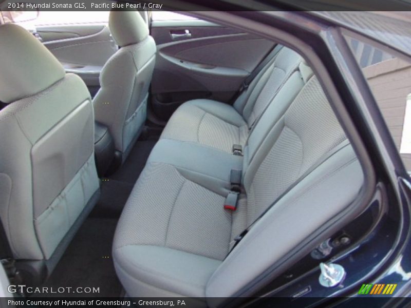 Pacific Blue Pearl / Gray 2014 Hyundai Sonata GLS