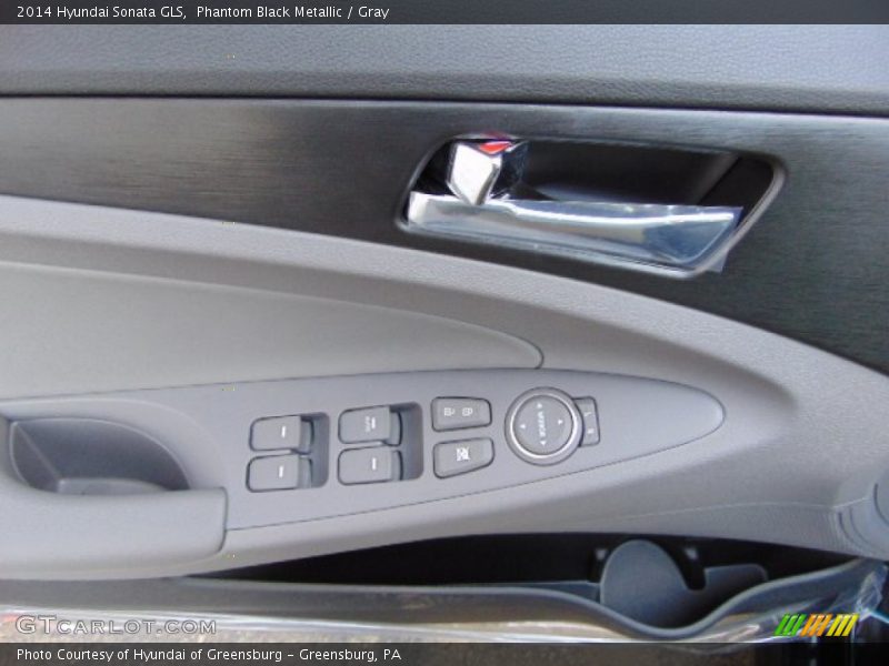 Phantom Black Metallic / Gray 2014 Hyundai Sonata GLS