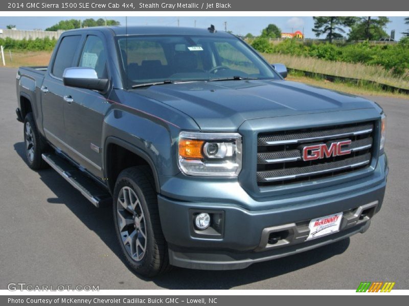Stealth Gray Metallic / Jet Black 2014 GMC Sierra 1500 SLE Crew Cab 4x4